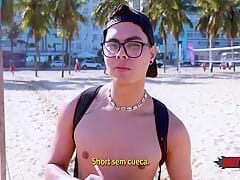 Fodendo O Safado Que Conheci Na Praia! 10 Min With Victao Porrete And Andr Miilk