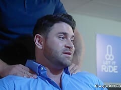 Muscle Colleagues Anal Fuck On A Desk After A Tough Day At Work