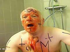 Satan Slave Takes Extreme Enema Treatment